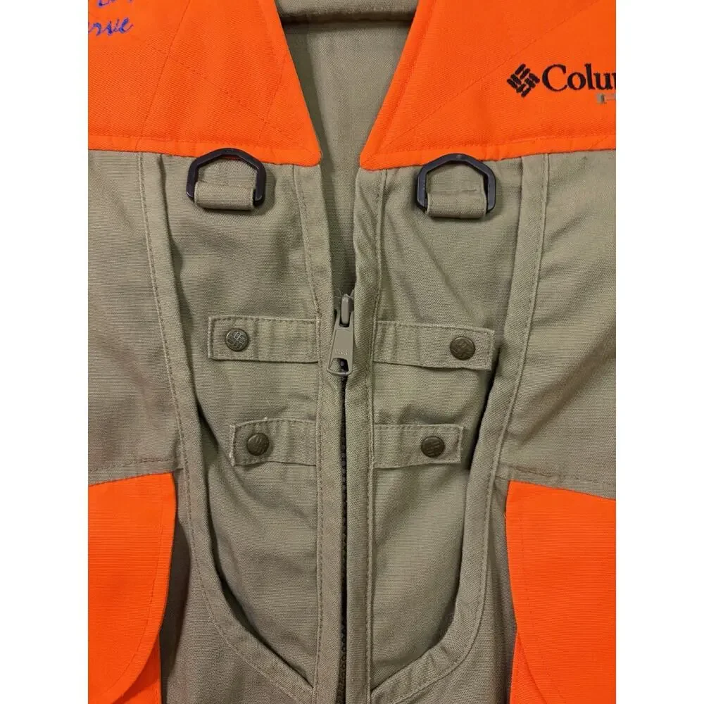 Columbia PHG Hunting Vest Mens Large Blaze Orange Upland Bird Shooting Game Bag